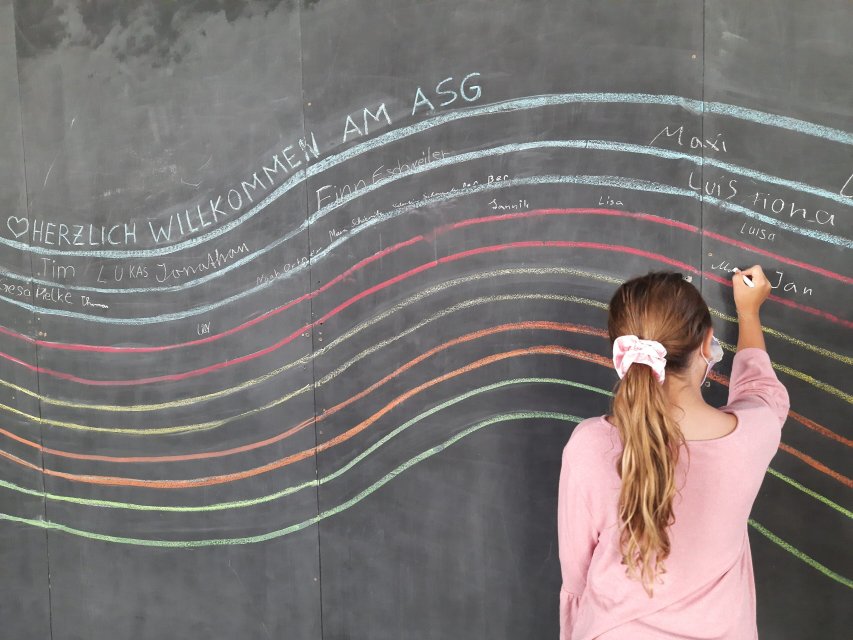 Begrüßung der neuen Schüler